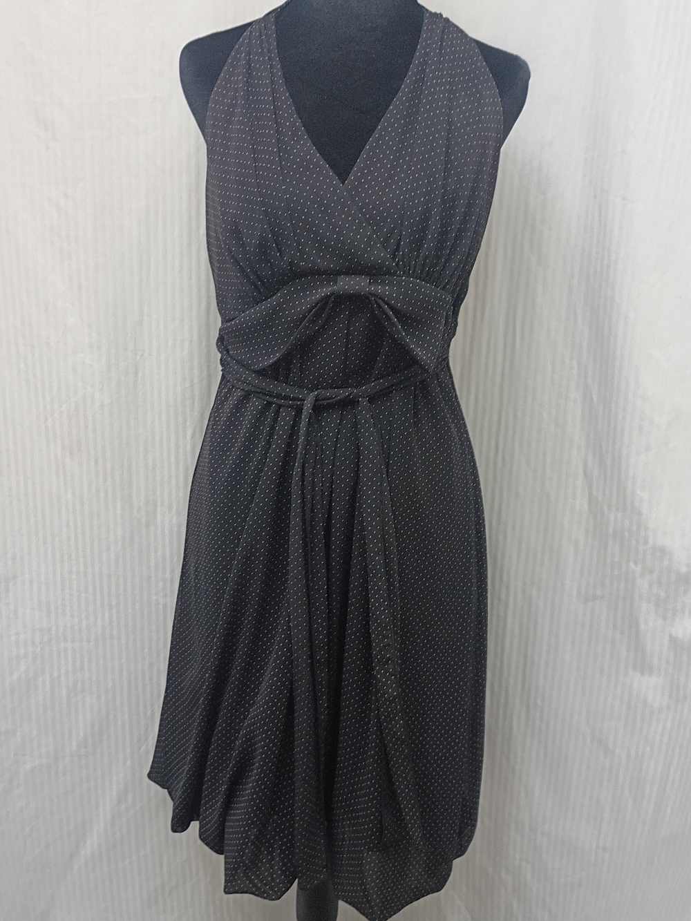 Rabbit Rabbit Rabbit Black Polka Dot Halter Midi Dress 10